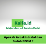 Apakah Avoskin Halal dan Sudah BPOM?