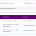 Hasil pencarian nama produk monster energy di Cek Produk Halal BPJPH: Monster Energy dan Monster Energy Ultra minuman kafein formulasi dari Monster Energy Southeast Asia Sdn. Bhd. bernomor sertifikat ID00410000518301022 tanggal 3 November 2022, serta minuman bernama Monster Energy dari usaha perorangan