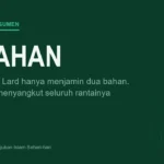 Kartu bertuliskan 2 bahan dengan keterangan bahwa label No Pork No Lard hanya menjamin dua bahan, bukan seluruh rantai kehalalan