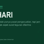 Kartu bertuliskan tenggat 30 hari untuk stok lama yang belum bersertifikat halal, latar hijau tua