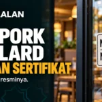Stiker no pork no lard di restoran bukan pengganti sertifikat halal resmi.