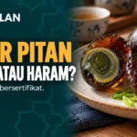 Telur pitan halal atau haram? Ilustrasi telur pitan yang dibelah.