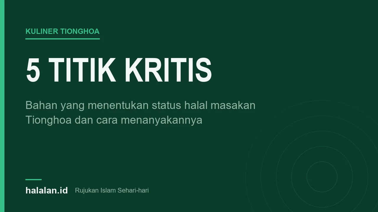Ilustrasi artikel tentang titik kritis halal pada masakan Tionghoa