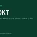 Kartu bertuliskan 18 Okt dengan keterangan bahwa yang berubah adalah status hukum produk, bukan isi rak toko